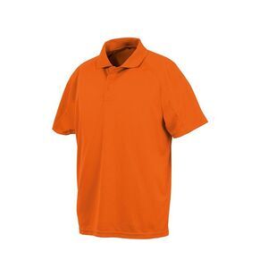 Spiro Unisex Adults Impact Performance Aircool Polo Shirt / Flo Orange